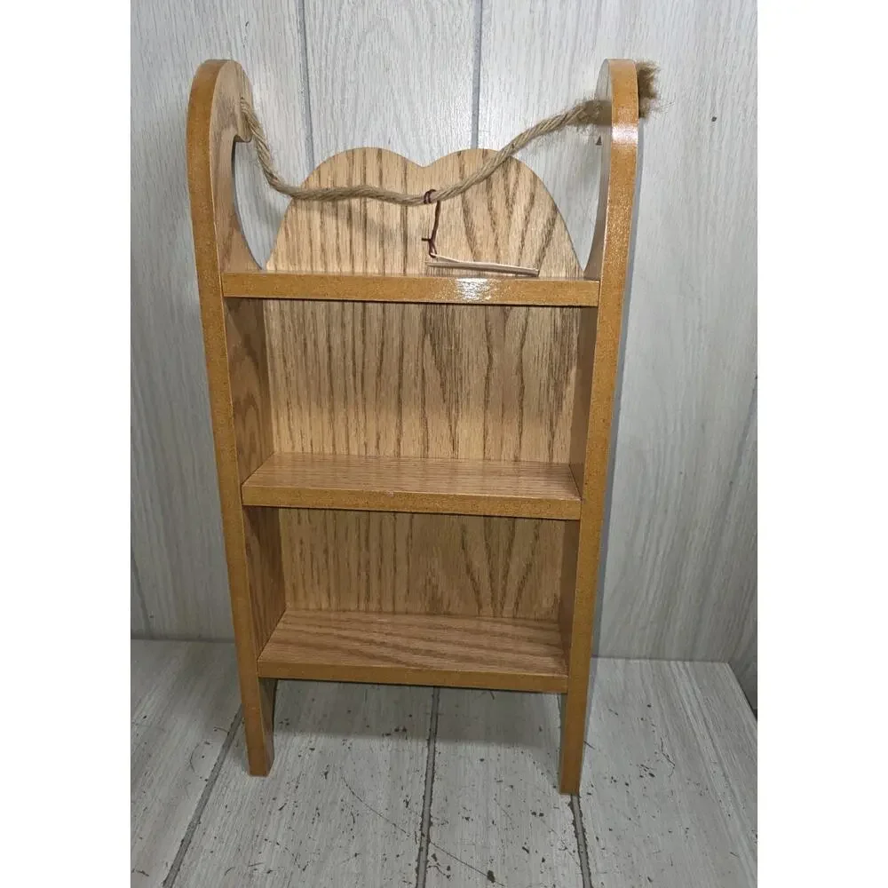 Vtg Happy Holidays Christmas Goose Sled Reversible Knick Knack Shelf Duck NIB